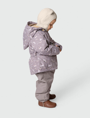 Mini A Ture - Wang printed fleece lined winter jacket. GRS - anorakker - print autumn flower field - 3