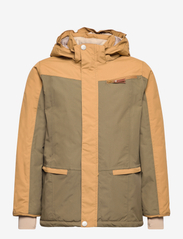 Vestyn winter jacket col. block. GRS - CAPERS GREEN