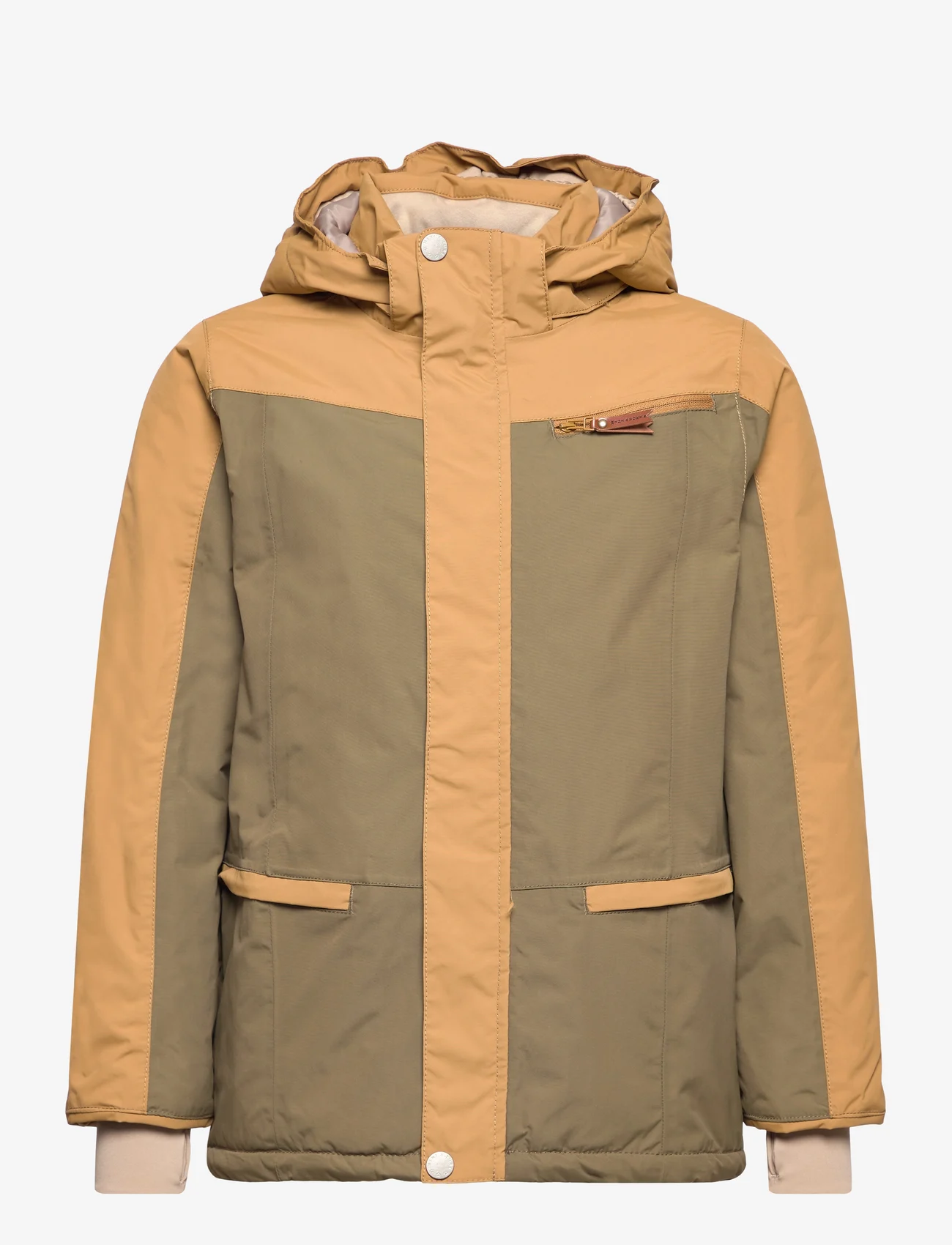 Mini A Ture - Vestyn winter jacket col. block. GRS - vinterjakker - capers green - 0