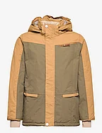 Vestyn winter jacket col. block. GRS - CAPERS GREEN