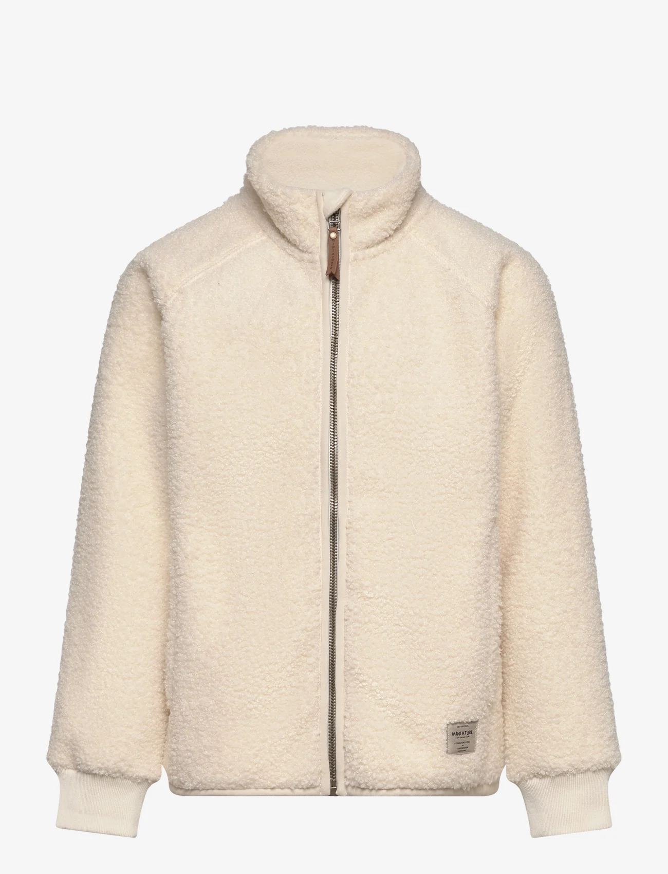 Mini A Ture - MATCEDRIC teddyfleece zip jacket. GRS - multino audinio striukės - white swan - 1