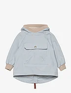 MATBABYVITO fleece lined spring anorac. GRS - PEARL BLUE