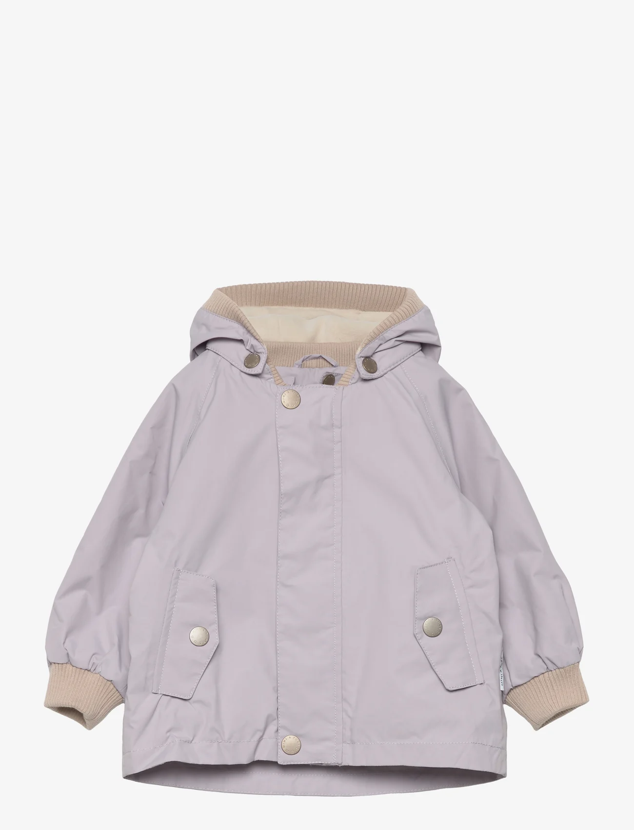 Mini A Ture - MATWALLY fleece lined spring jacket. GRS - plānas virsjakas - purple raindrops - 0