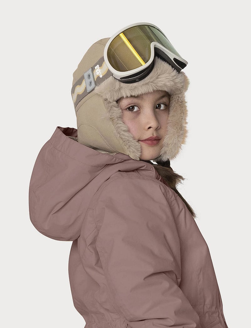 MINI A TURE - MATCRISTER teddy lined winter hood - savannah tan - 3