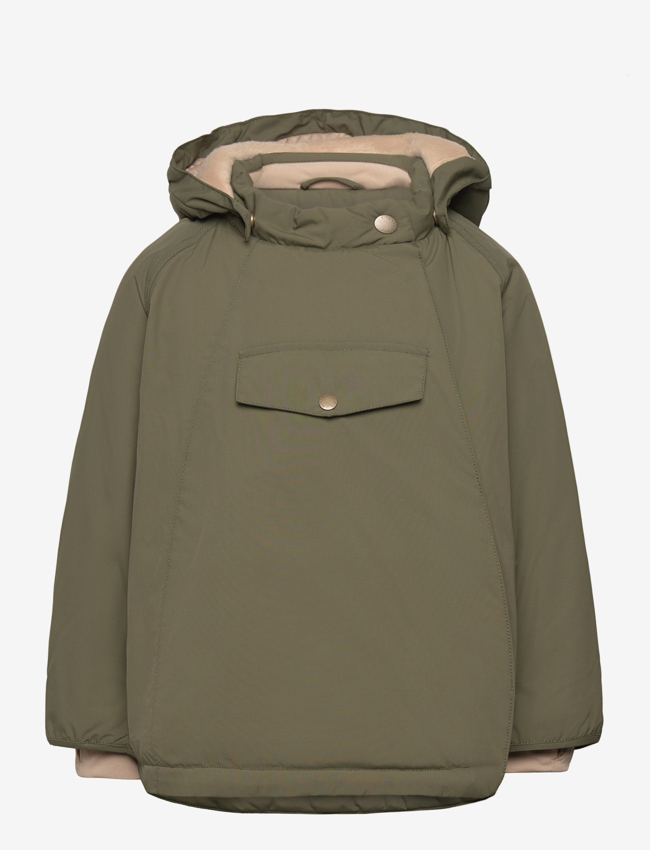 MINI A TURE - MATWANG fleece lined winter jacket. GRS - dunjackor & fodrade jackor - olive night - 0