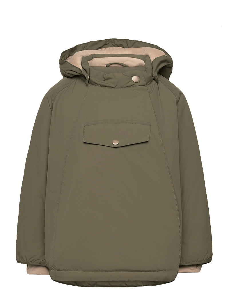 MINI A TURE - MATWANG fleece lined winter jacket. GRS - dunjackor & fodrade jackor - olive night - 0