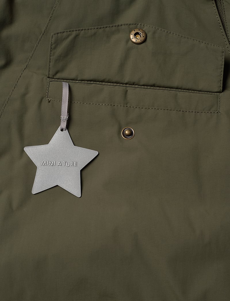 MINI A TURE - MATWANG fleece lined winter jacket. GRS - dunjackor & fodrade jackor - olive night - 3