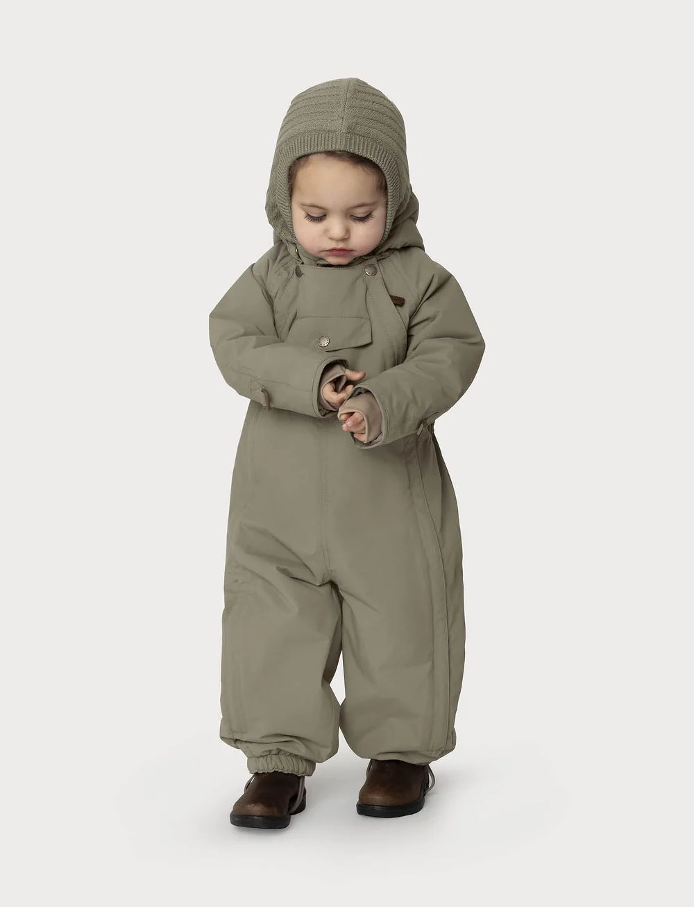 MINI A TURE - MATWISTI fleece lined snowsuit. GRS - schneeanzug - vert - 0