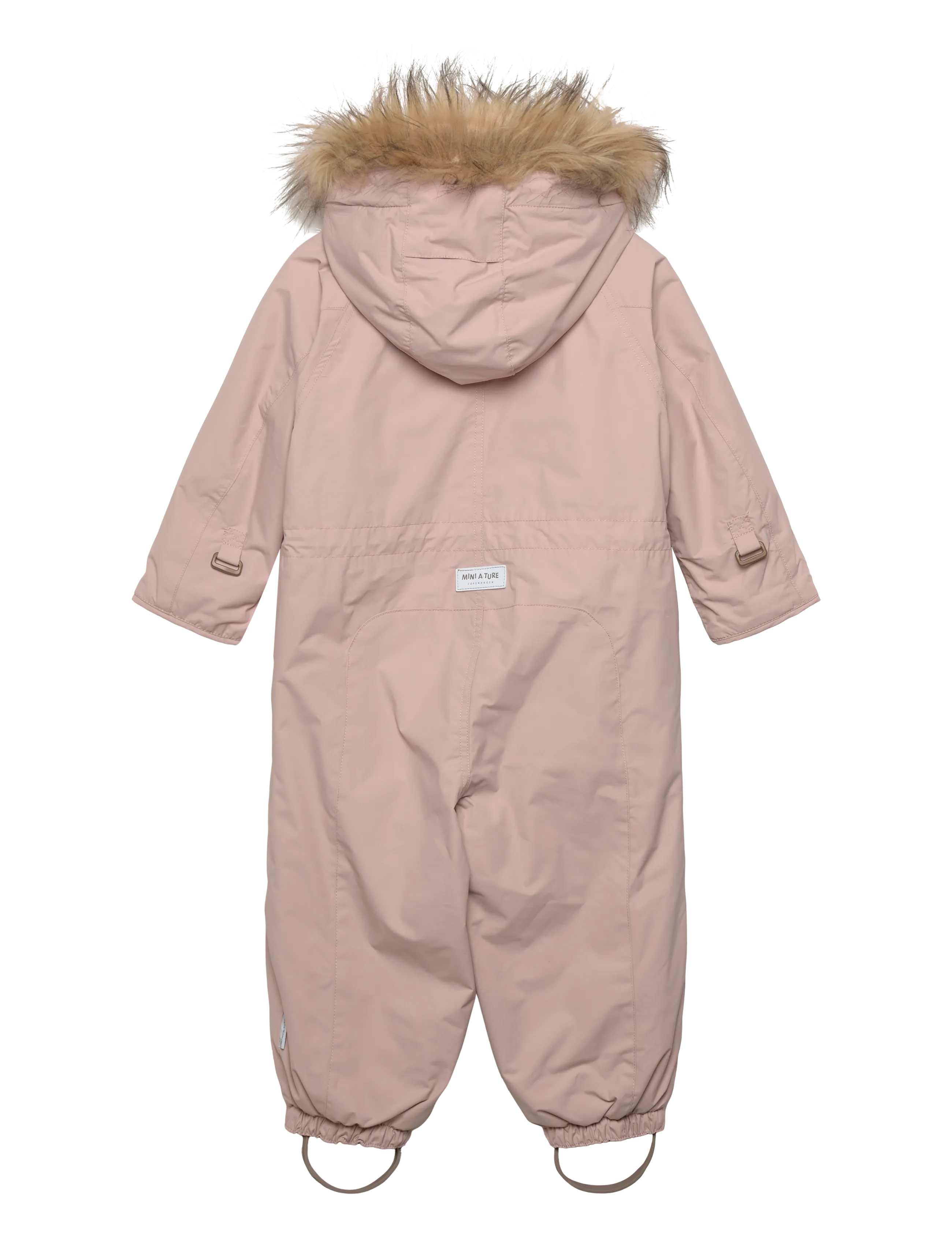 MINI A TURE - MATWISTI fleece lined snowsuit fake fur. GRS - adobe rose - 1