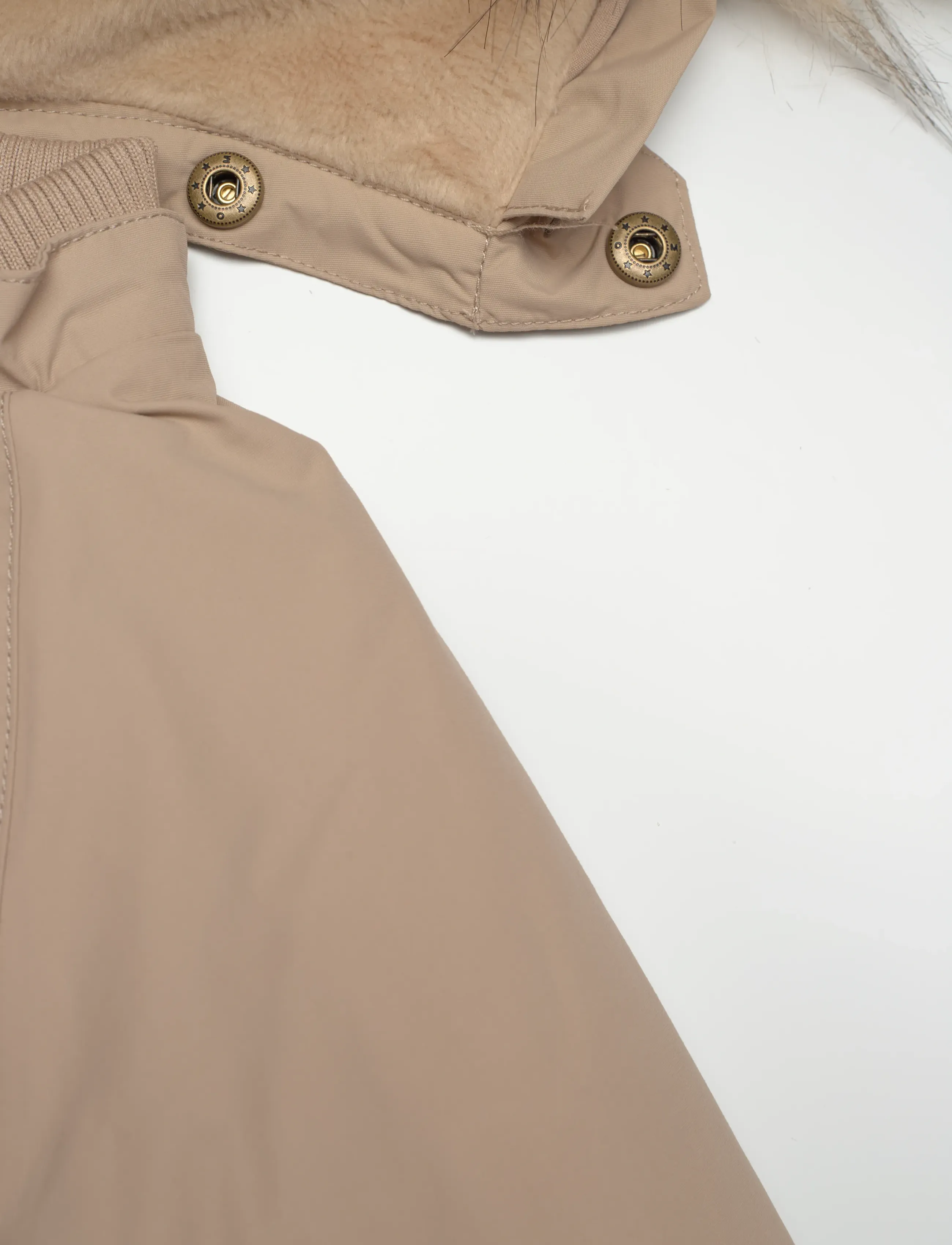 MINI A TURE - MATWISTI fleece lined snowsuit fake fur. GRS - savannah tan - 3