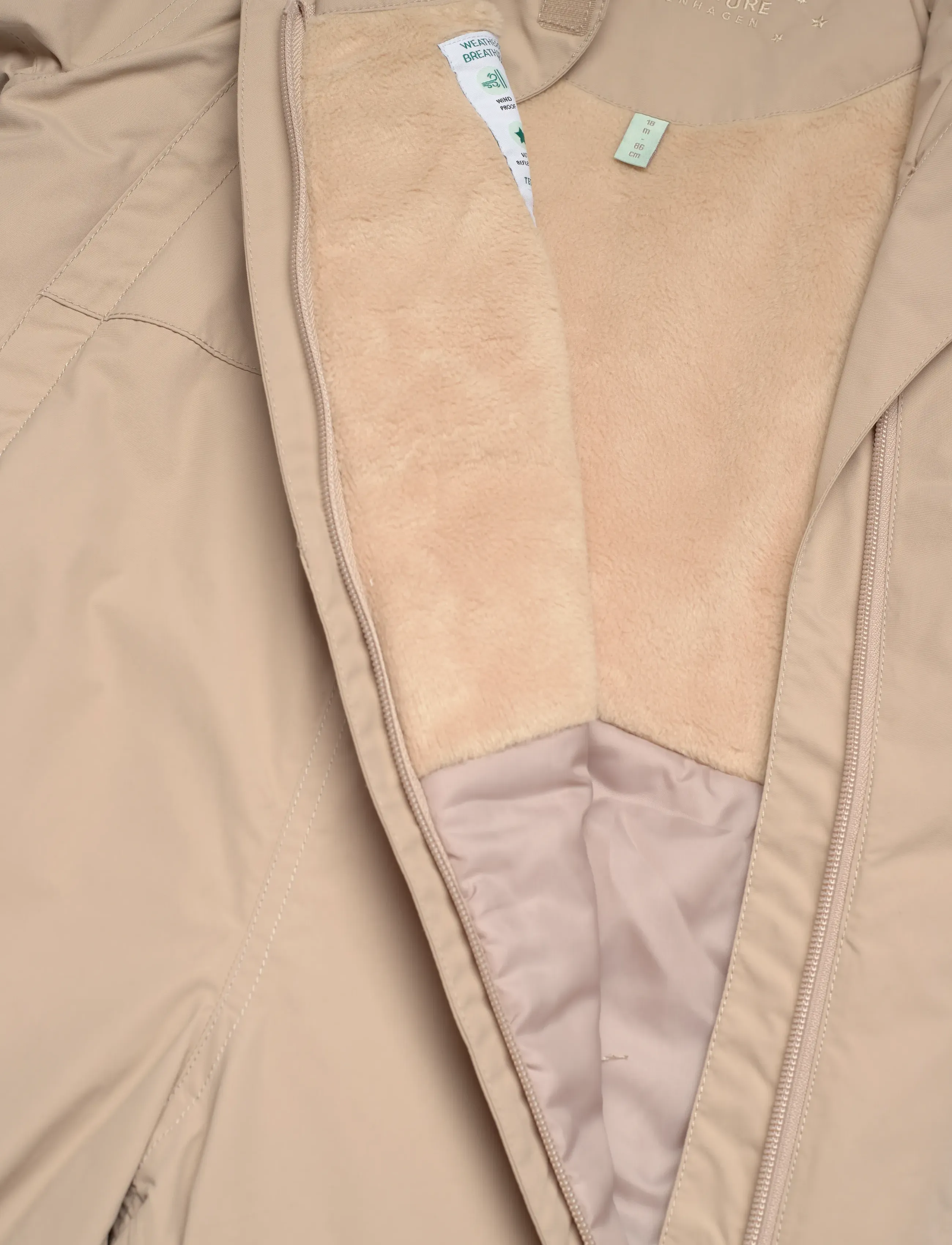 MINI A TURE - MATWISTI fleece lined snowsuit fake fur. GRS - savannah tan - 4