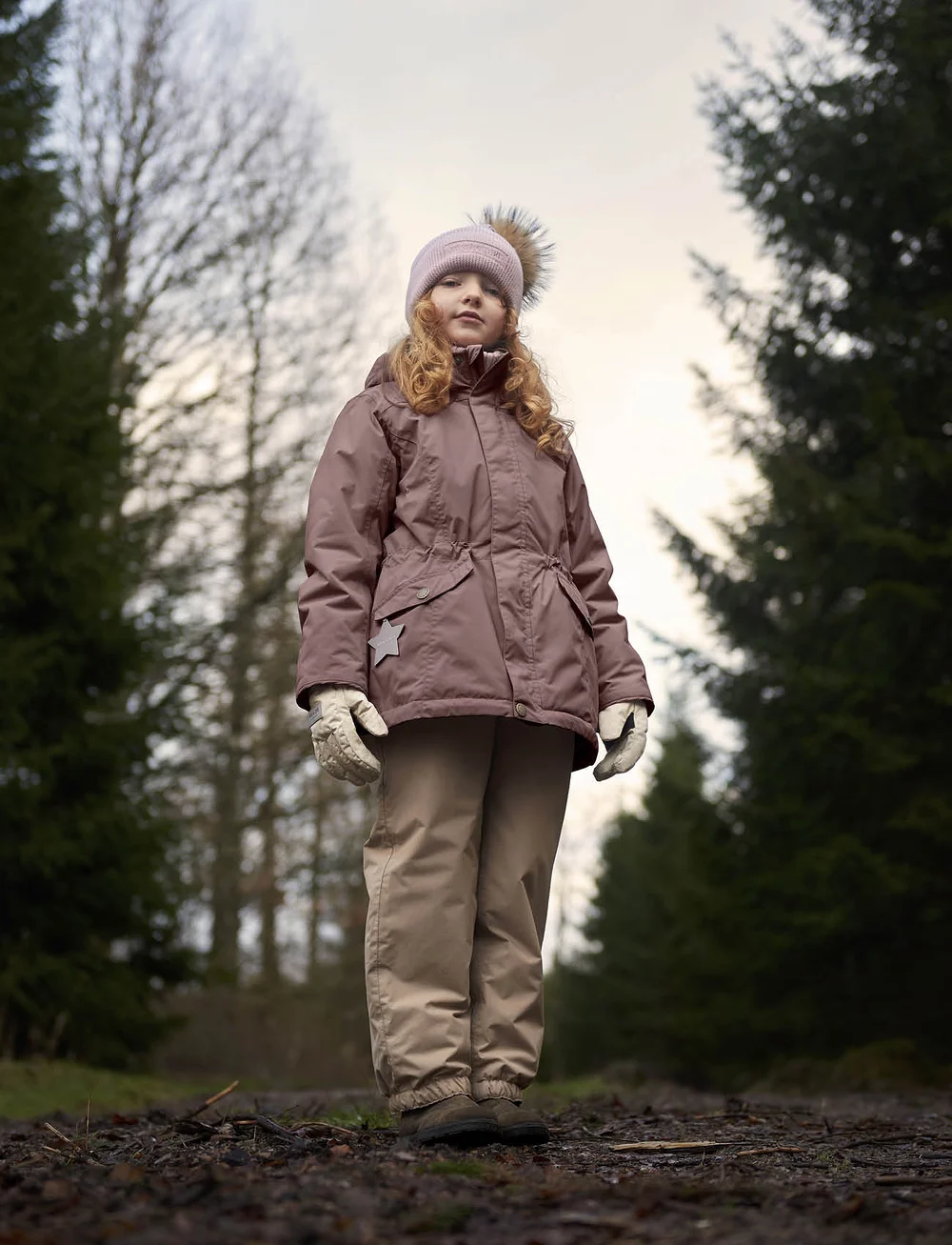 MINI A TURE - MATVELAJANNA winter jacket. GRS - daunen- und steppjacken - light plum - 3