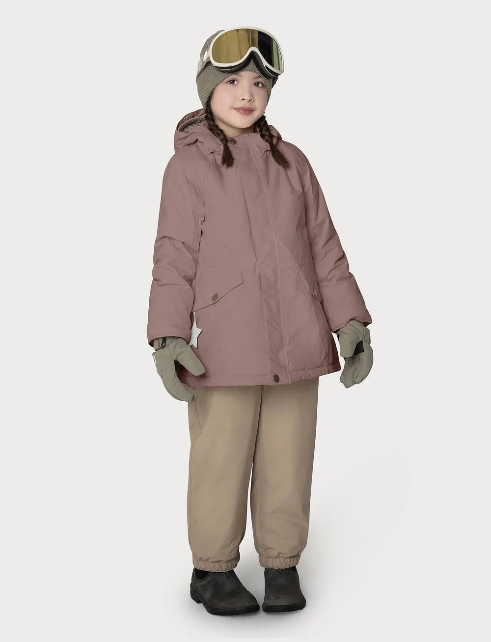 MINI A TURE - MATVELAJANNA winter jacket. GRS - daunen- und steppjacken - light plum - 4
