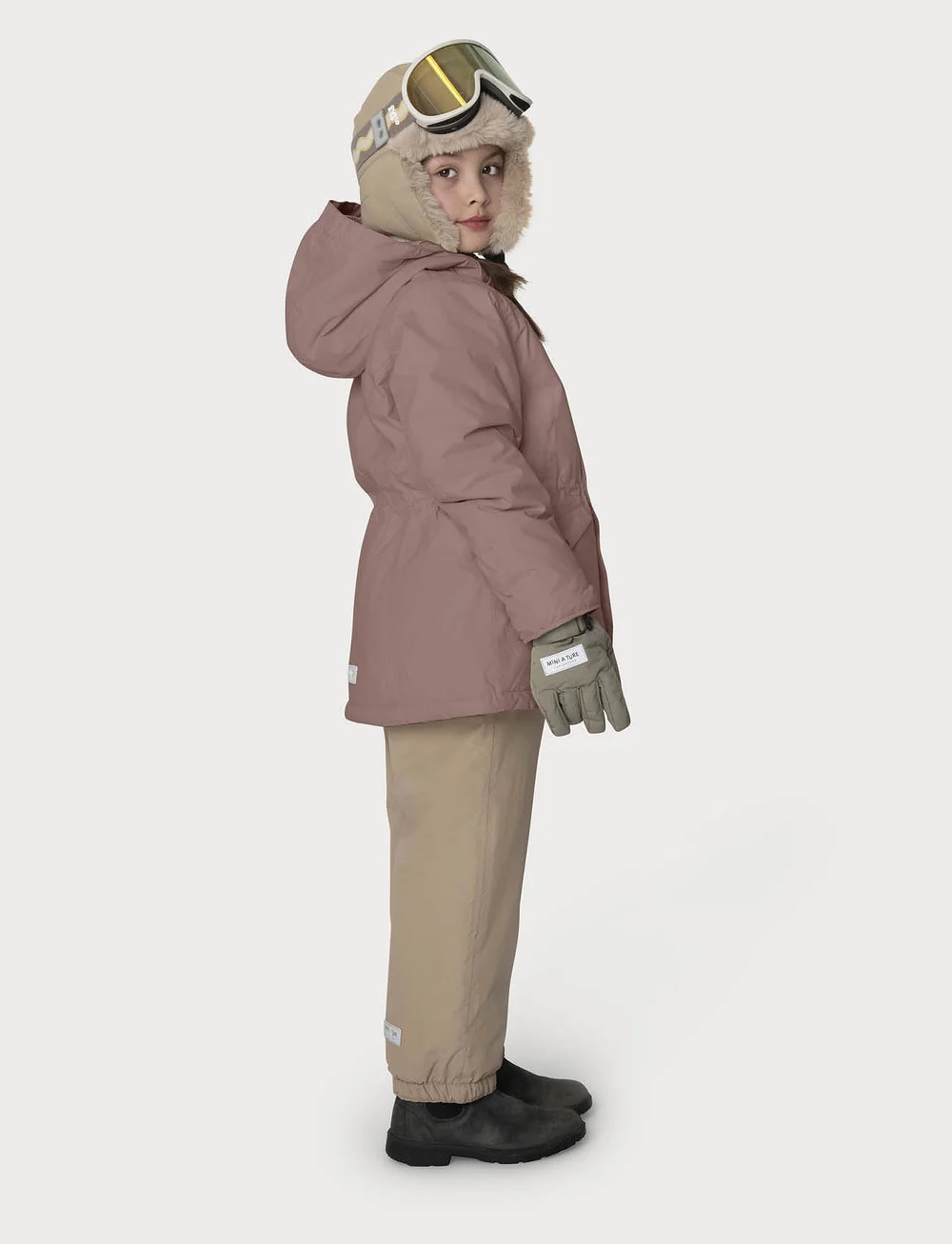 MINI A TURE - MATVELAJANNA winter jacket. GRS - daunen- und steppjacken - light plum - 5