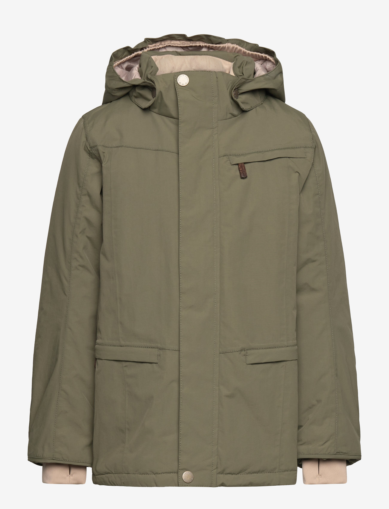 MINI A TURE - MATVESTYN winter jacket. GRS - puhvis ja polsterdatud - olive night - 0