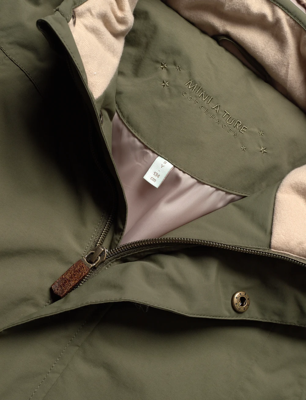 MINI A TURE - MATVESTYN winter jacket. GRS - daunen- und steppjacken - olive night - 2