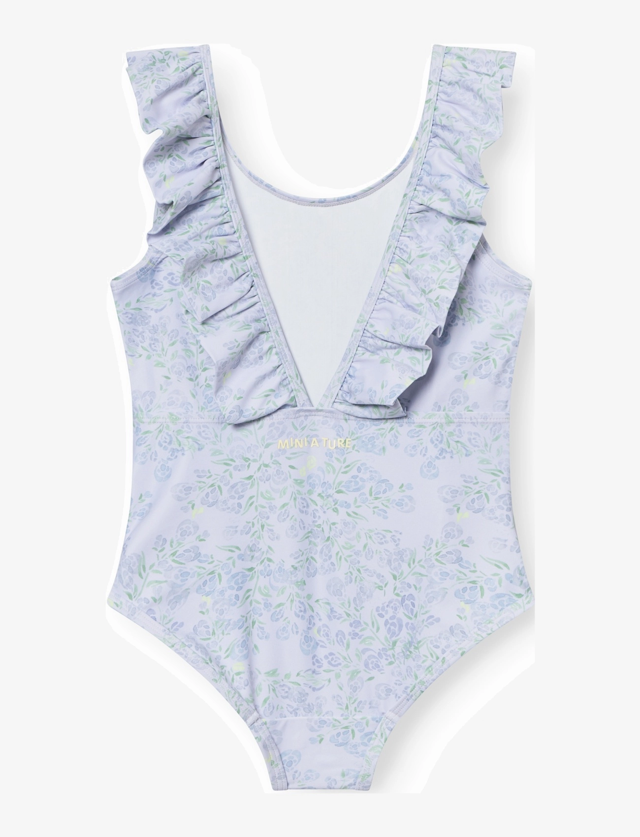 MINI A TURE - MATDELICIA printed swimsuit. GRS - badedrakter - lavender fields - 1