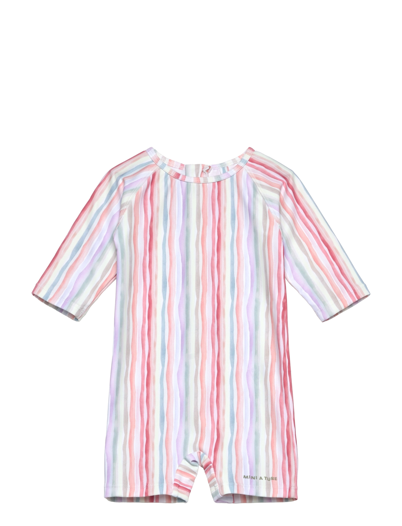 MINI A TURE MATGOLDIE 3/4 printed suit. GRS - Mini A Ture - WAVY STRIPES / multi
