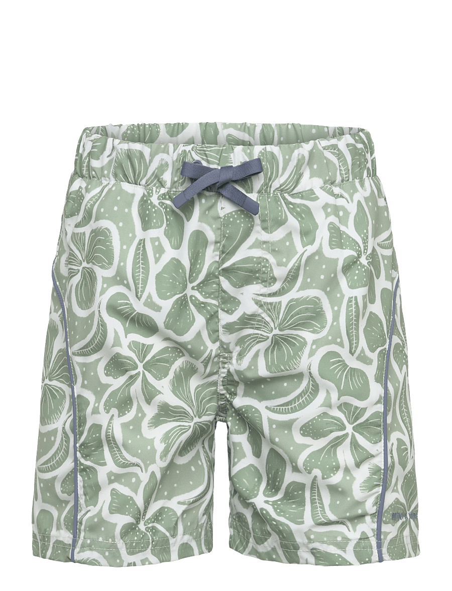 MINI A TURE - MATMAKI printed board shorts. GRS - badeshorts - green hawaii - 1