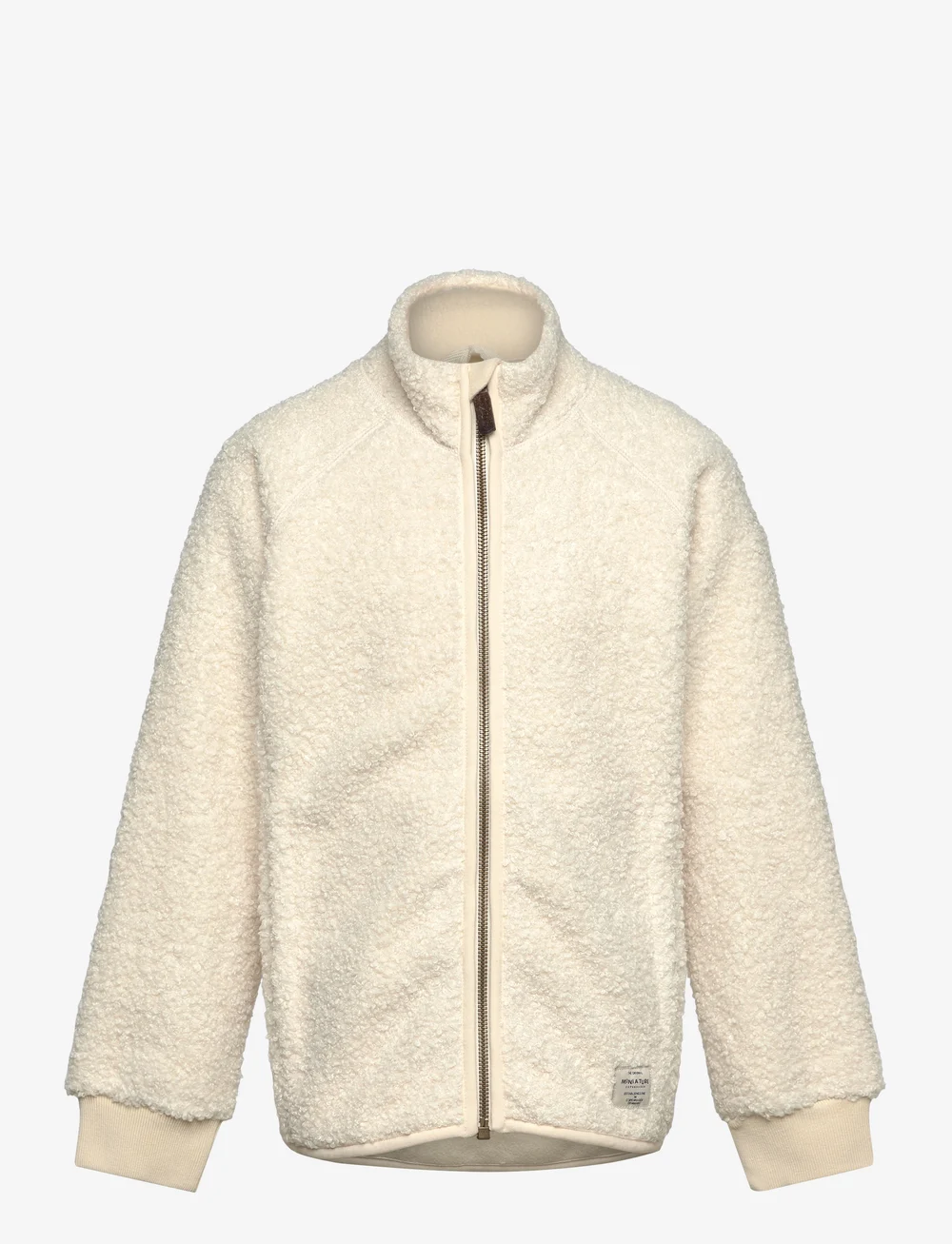 MINI A TURE - MATCEDRIC teddyfleece zip jacket. GRS - fleece jackets - angora cream - 0