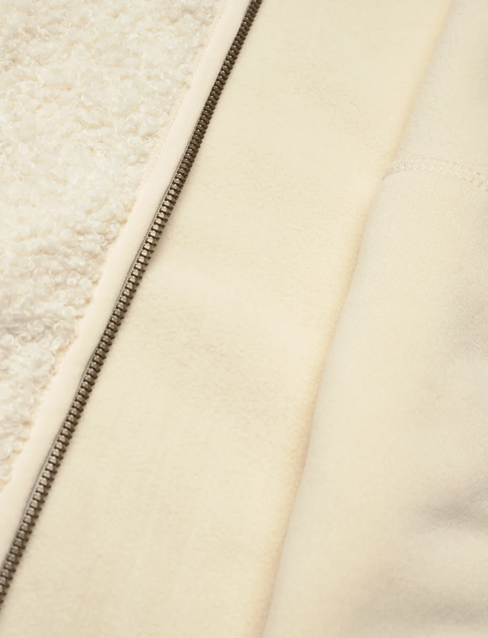 MINI A TURE - MATCEDRIC teddyfleece zip jacket. GRS - fleece jackets - angora cream - 4