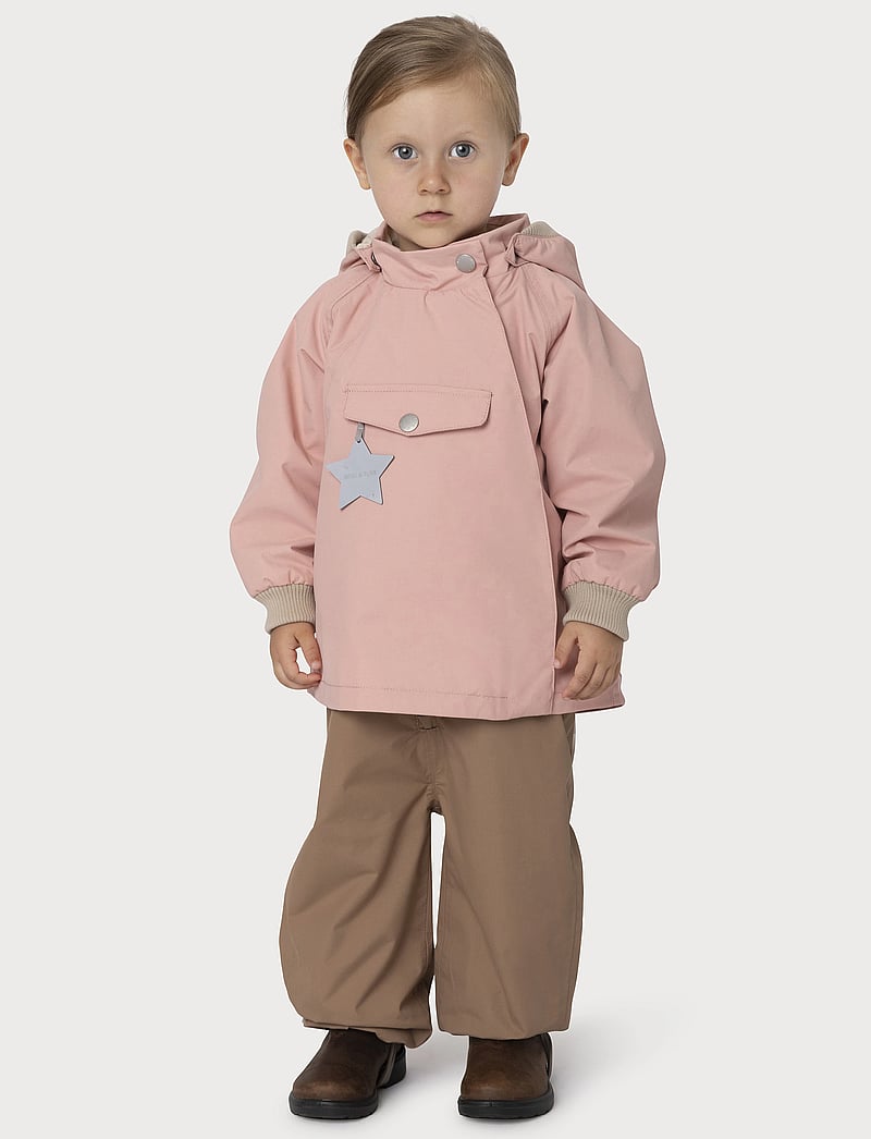 MINI A TURE - MATWAI fleece lined spring jacket. GRS - vestes imperméables et respirantes - rose tan - 0