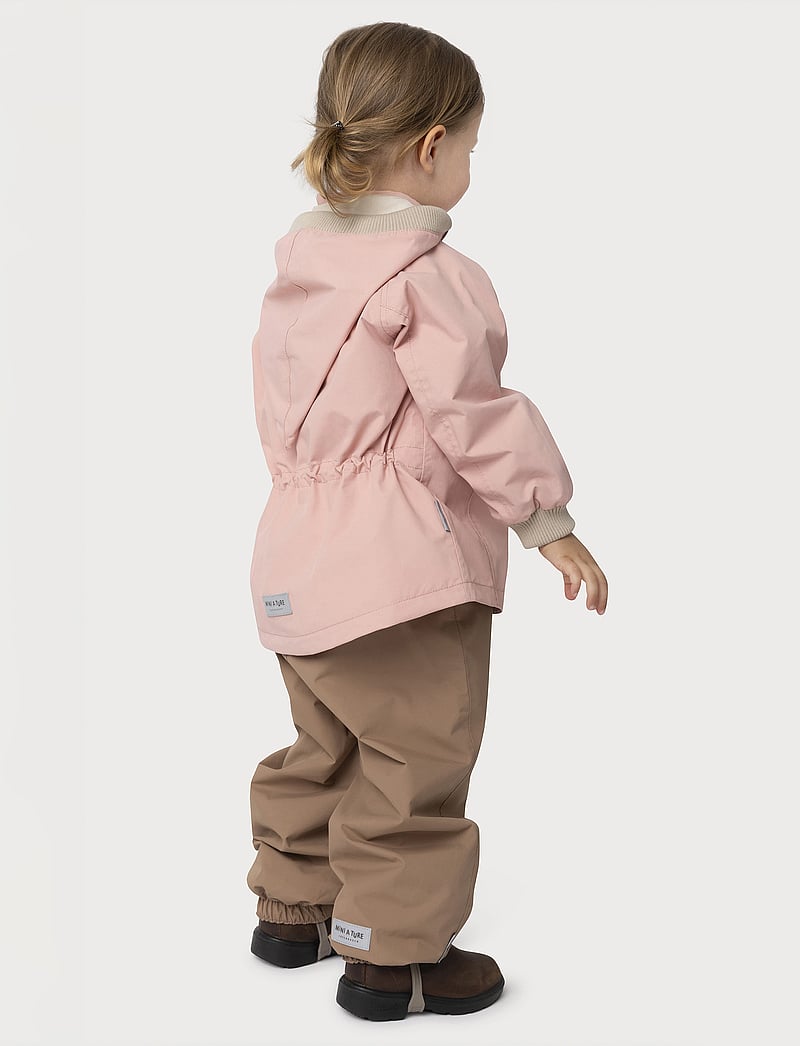 MINI A TURE - MATWAI fleece lined spring jacket. GRS - vestes imperméables et respirantes - rose tan - 3