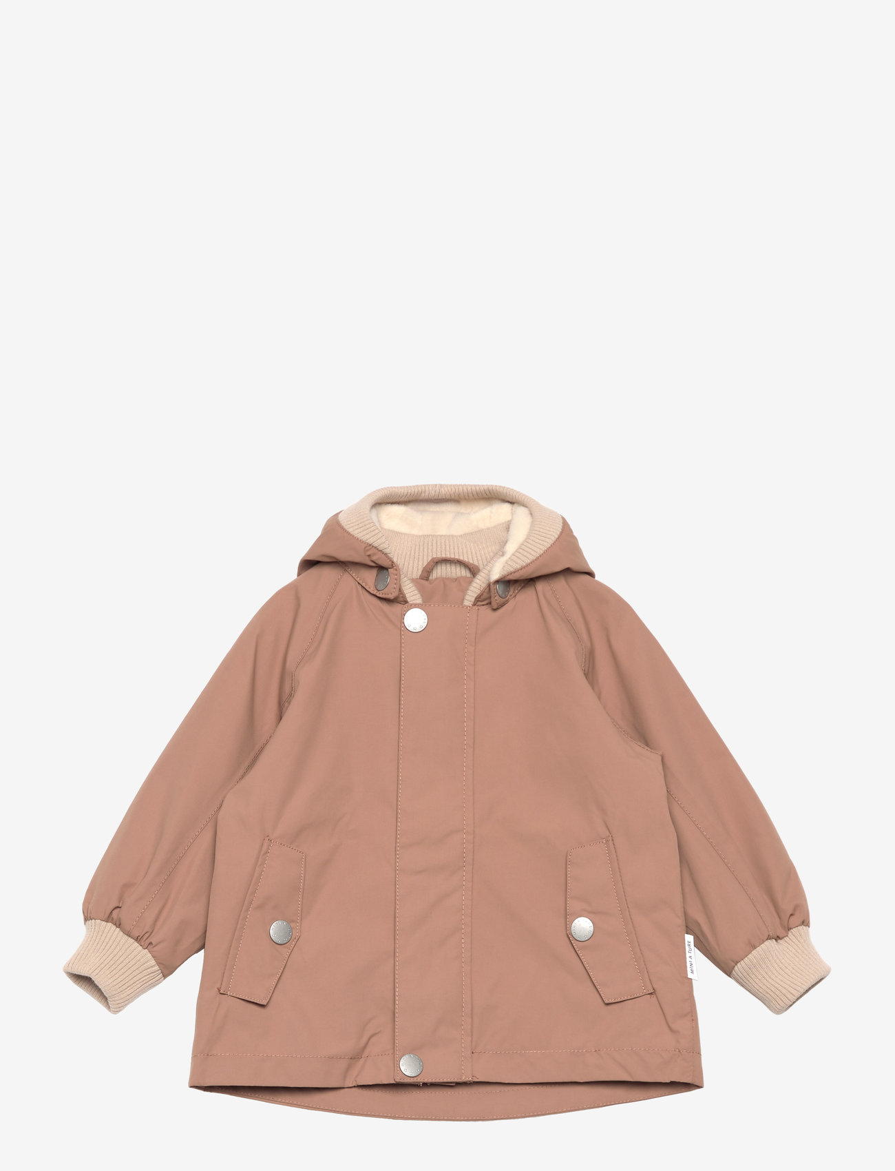 MINI A TURE - MATWALLY fleece lined spring jacket. GRS - beaver brown - 0
