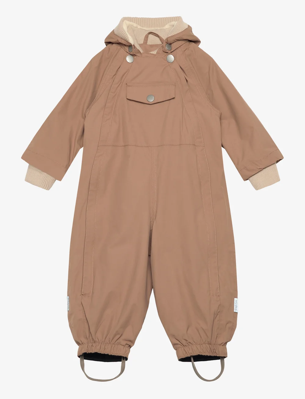 MINI A TURE - MATWISTO fleece lined spring coverall. GRS - softshell-overalls - beaver brown - 1