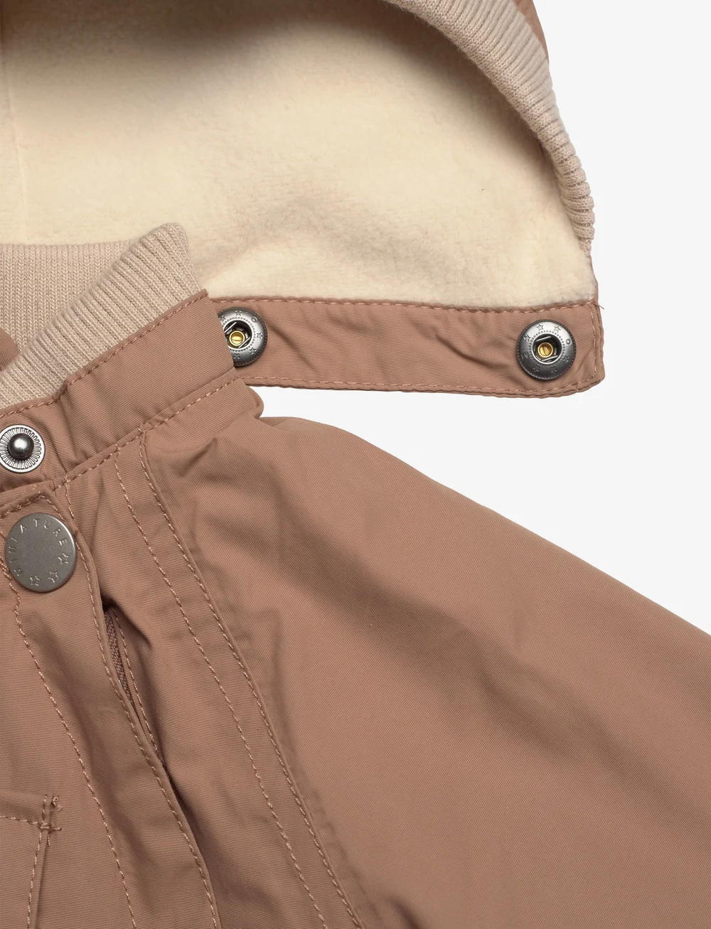 MINI A TURE - MATWISTO fleece lined spring coverall. GRS - softshell-overalls - beaver brown - 4