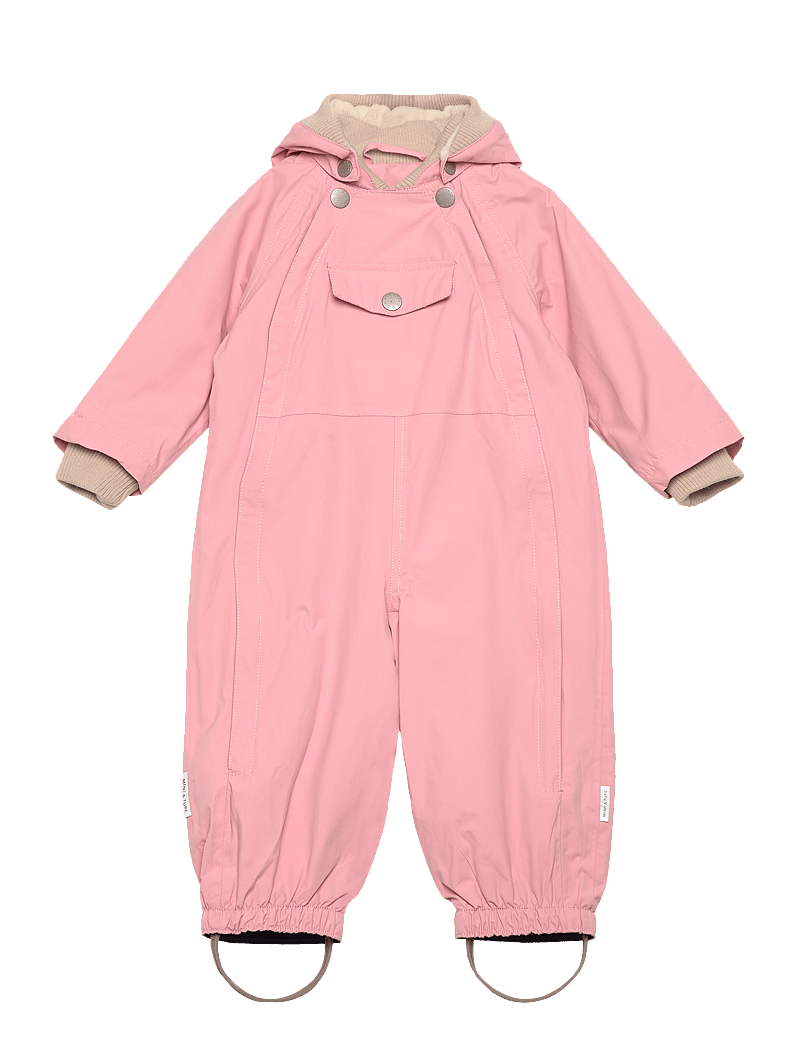 MINI A TURE - MATWISTO fleece lined spring coverall. GRS - softshelloveraller - rose tan - 0