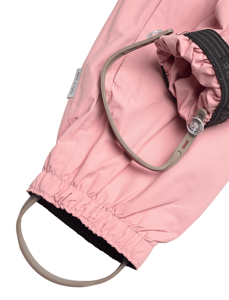 MINI A TURE - MATWISTO fleece lined spring coverall. GRS - softshelloveraller - rose tan - 5