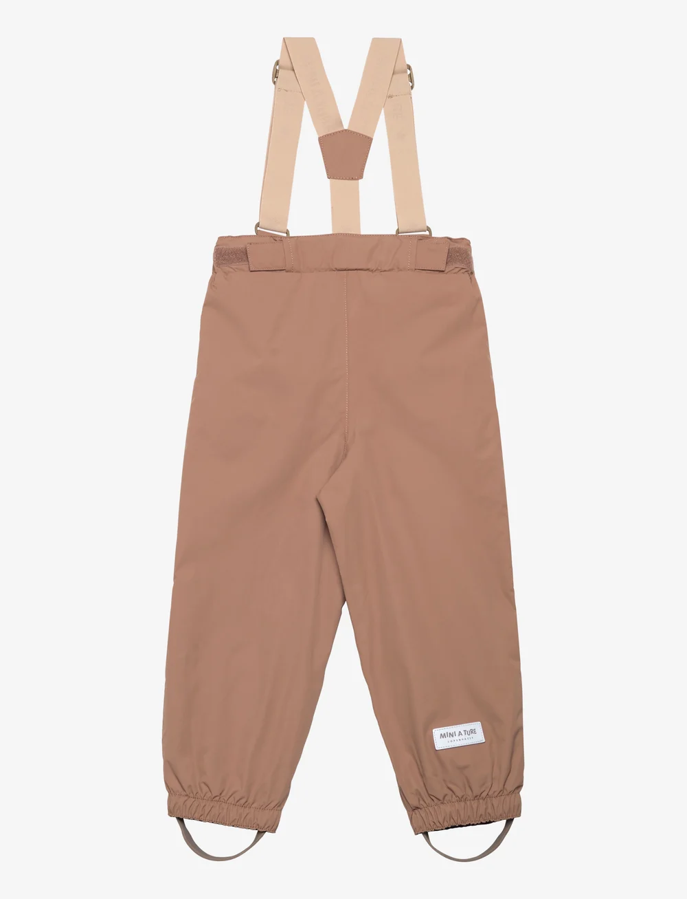 MINI A TURE - MATWILANS spring suspender pants. GRS - shell-hosen - beaver brown - 1