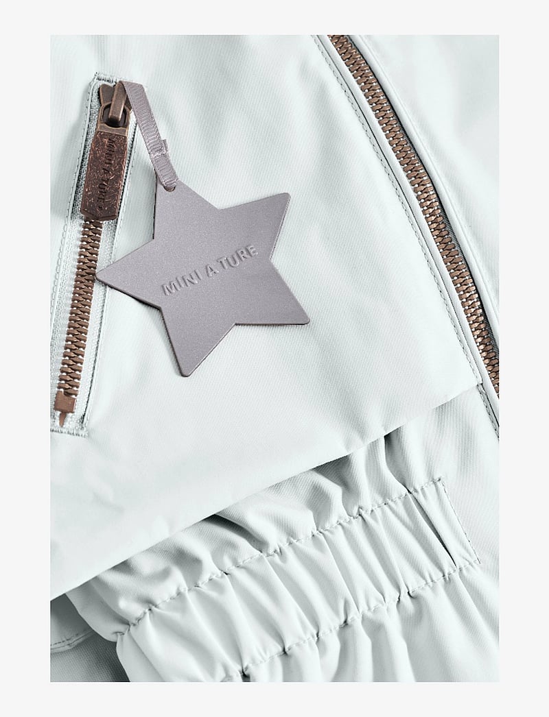 MINI A TURE - MATALGEA fleece lined spring jacket. GRS - lette jakker - blue metal - 4