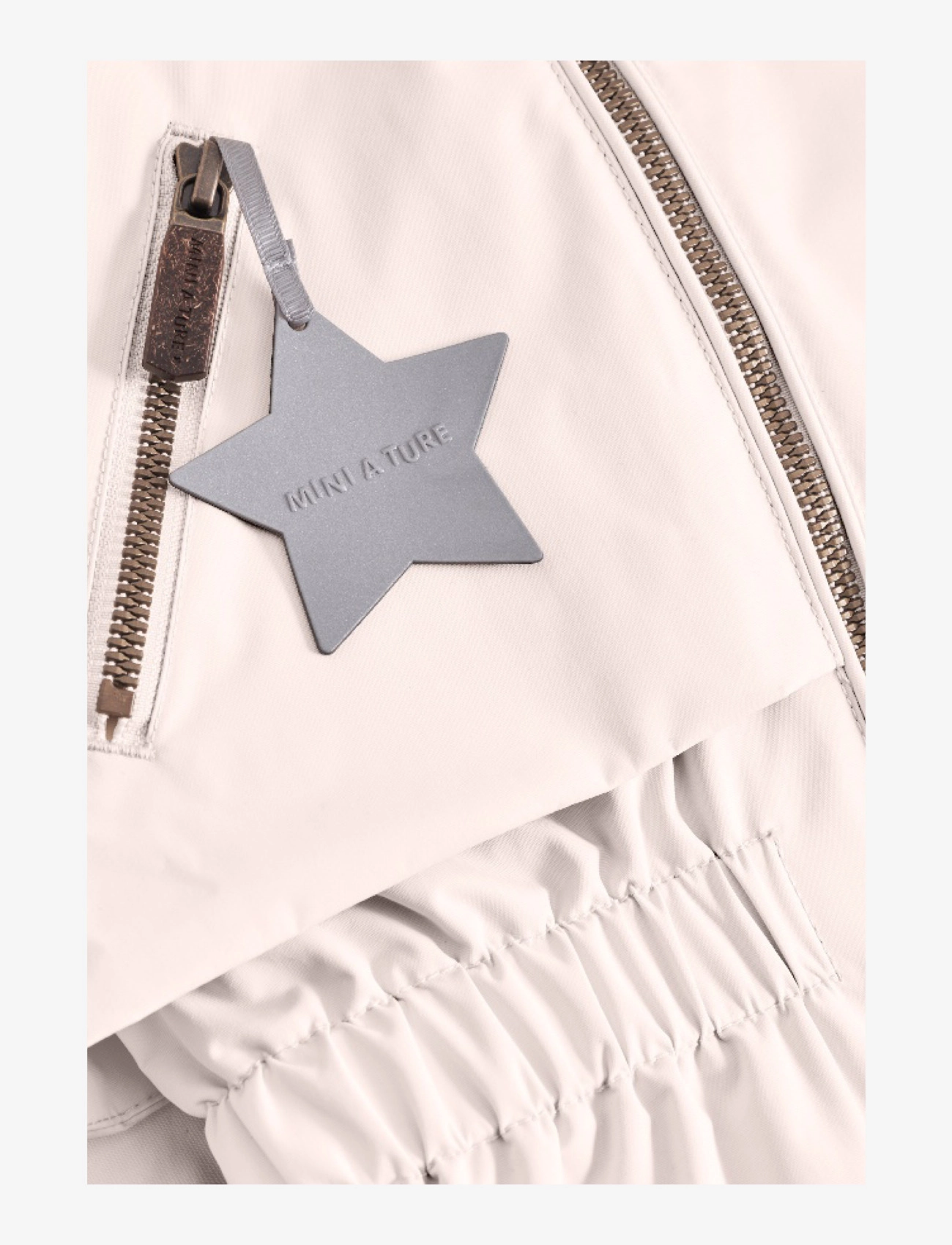 MINI A TURE - MATALGEA fleece lined spring jacket. GRS - silver peony - 2
