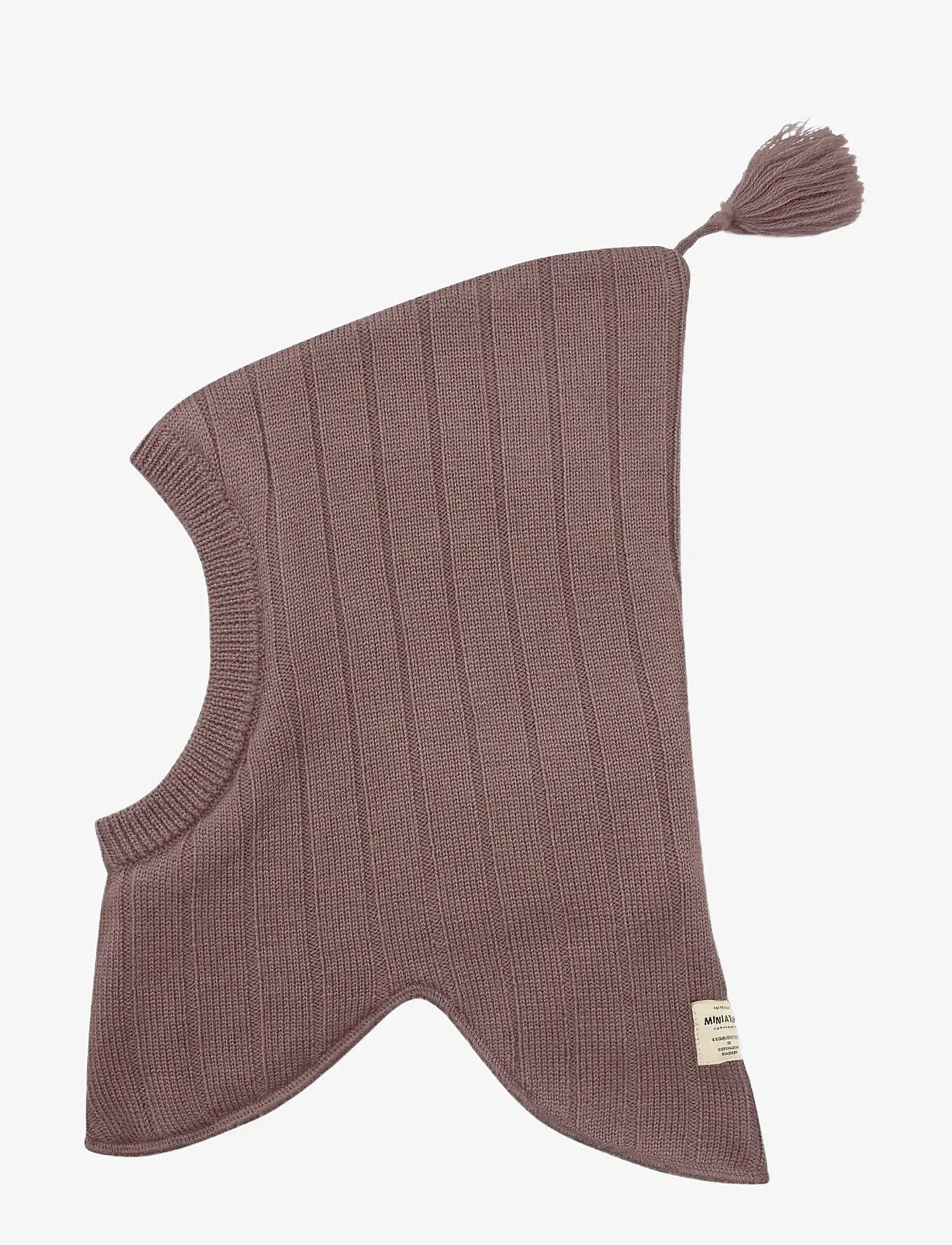 MINI A TURE - MATJUEL fleece lined hood. RWS - talveaksessuaarid - peppercorn plum - 0