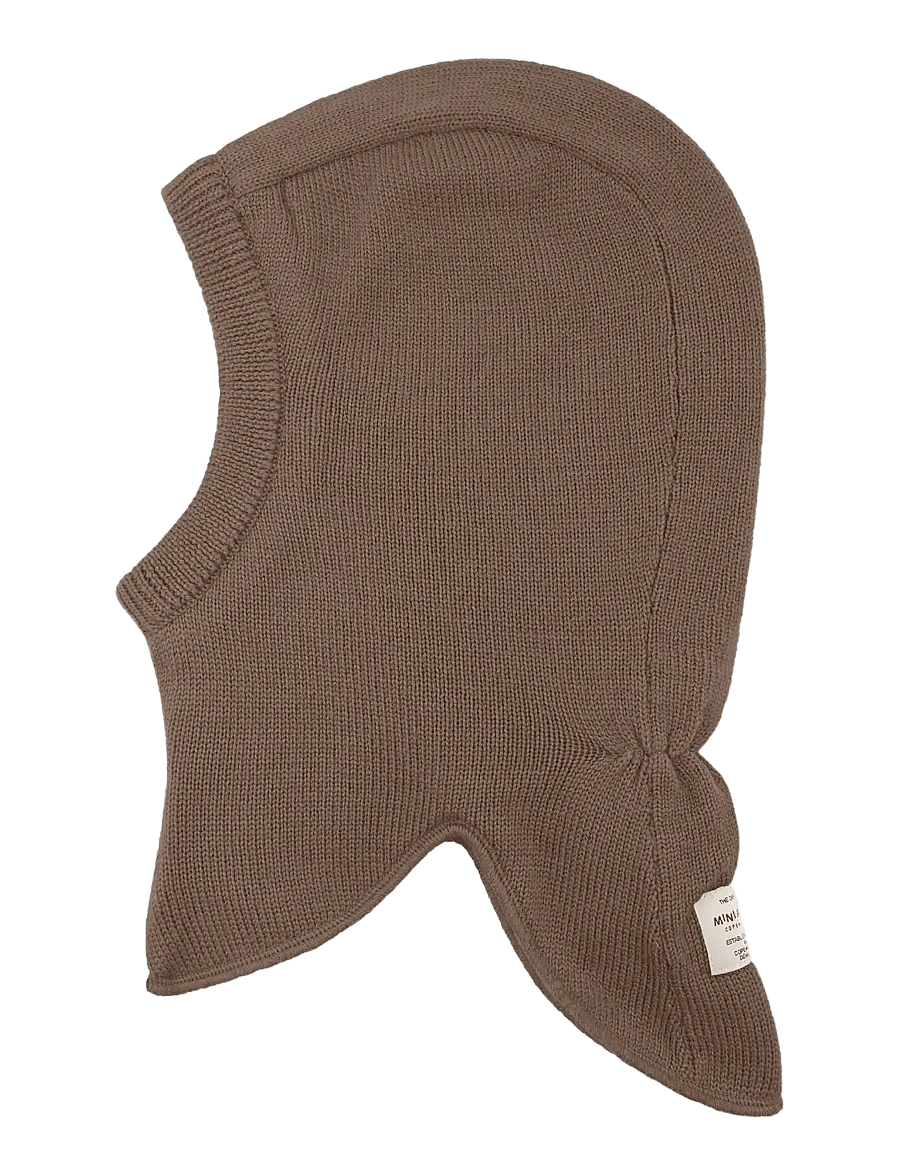 MINI A TURE - MATJORK fleece lined hood. RWS - talveaksessuaarid - chestnut brown - 0