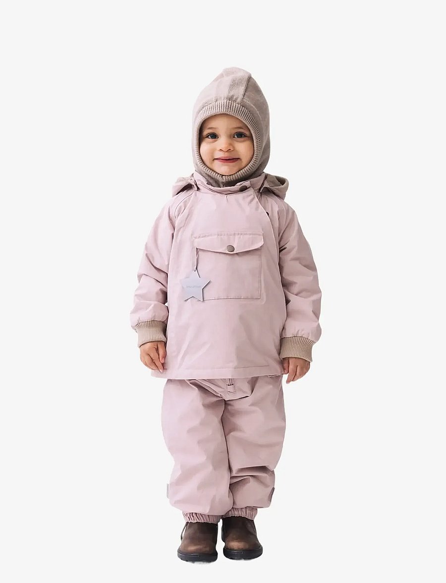 MINI A TURE - MATJORK fleece lined hood. RWS - vinter tilbehør - cloudy rose - 0