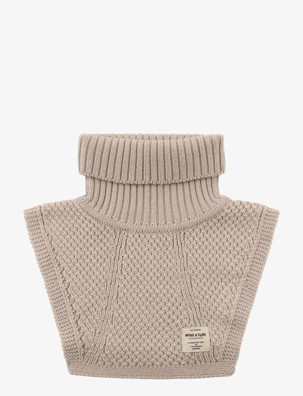 MINI A TURE - MATTAYLER neckwarmer. RWS - halsvärmare - savannah tan - 0