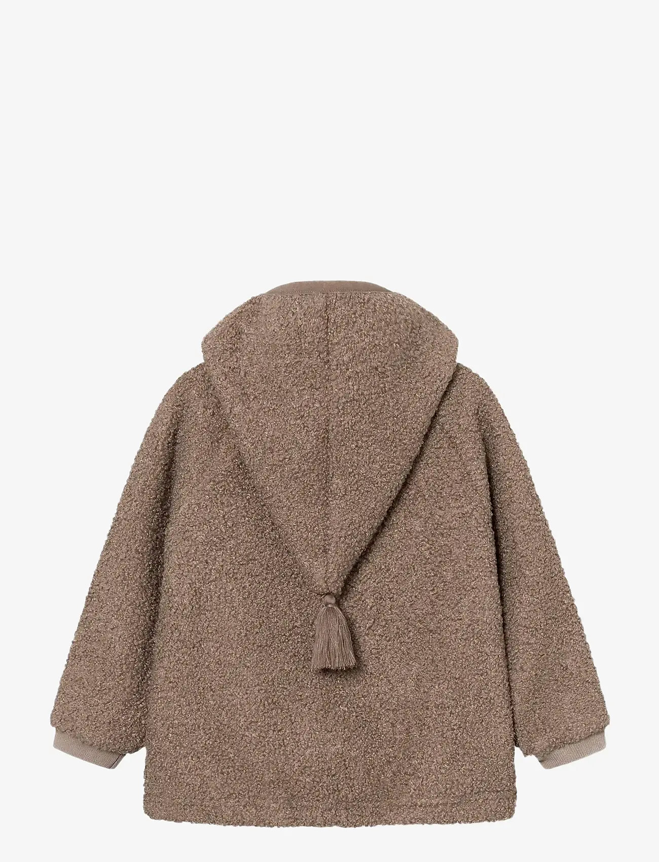 MINI A TURE - MATLIFF teddyfleece jacket. GRS - fleecejackor - grey brown - 1