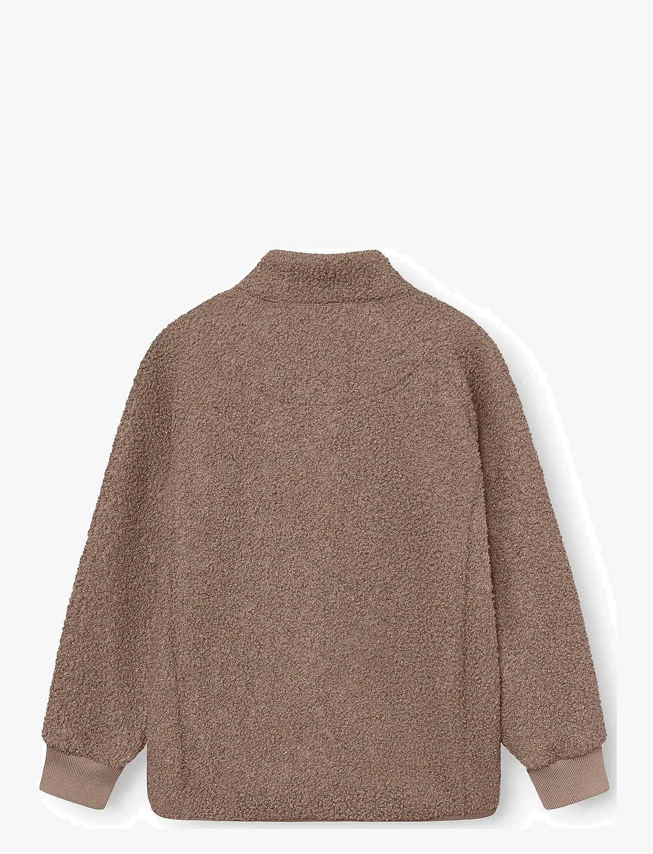 MINI A TURE - MATCEDRIC teddyfleece jacket. GRS - fleecejakker - grey brown - 1