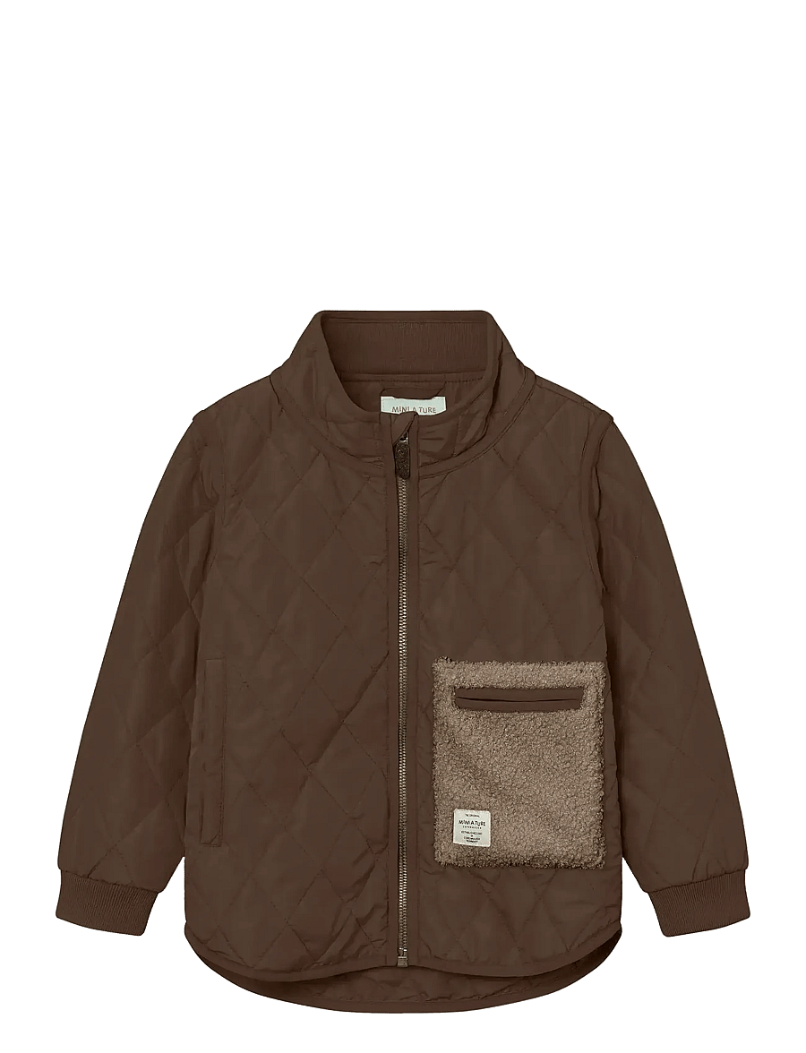 MINI A TURE - MATLOU thermo jacket. GRS - chestnut brown - 0