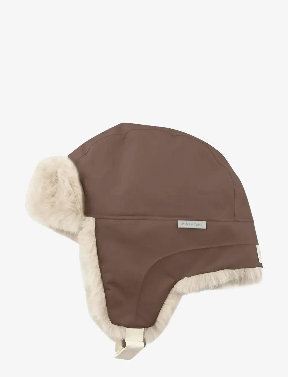 MINI A TURE - MATCRISTER teddy lined winter hood - vintermössor - chestnut brown - 2
