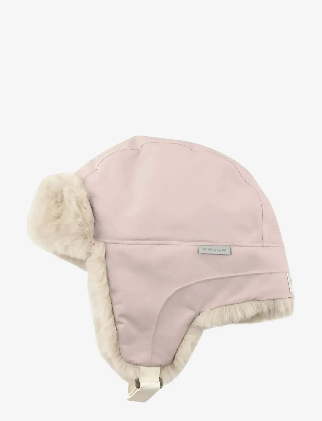 MINI A TURE - MATCRISTER teddy lined winter hood - talvemütsid - cloudy rose - 1