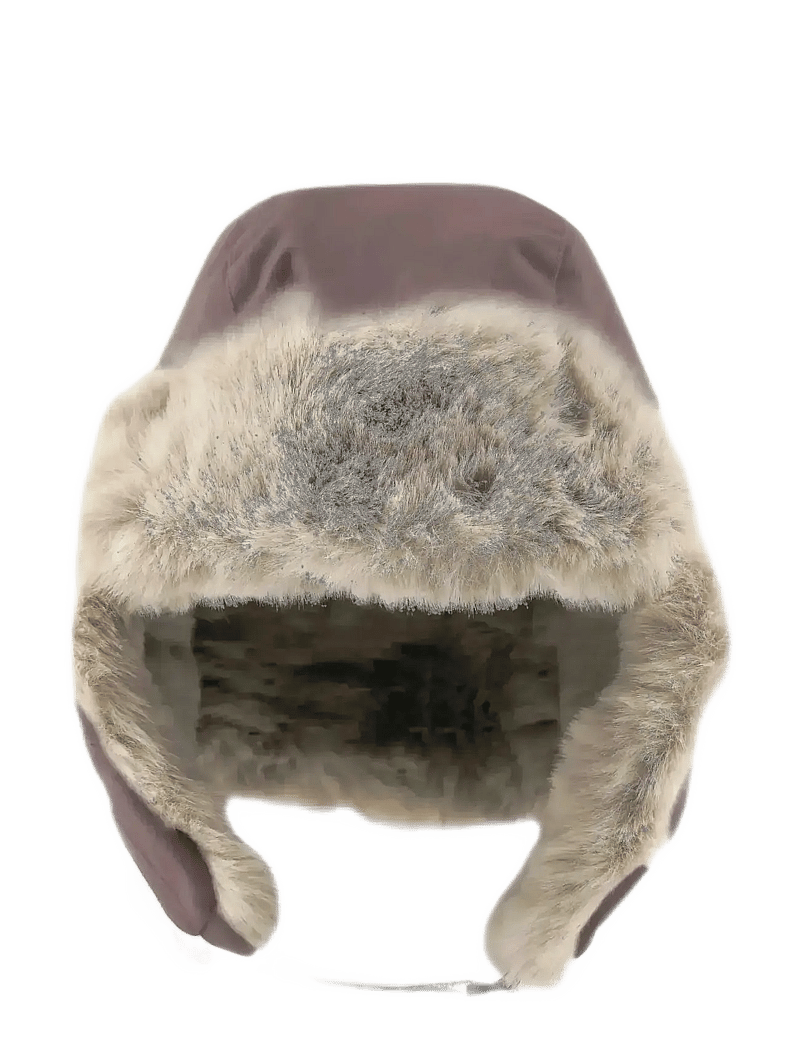 MINI A TURE - MATCRISTER teddy lined winter hood - chapeaux d'hiver - peppercorn plum - 1