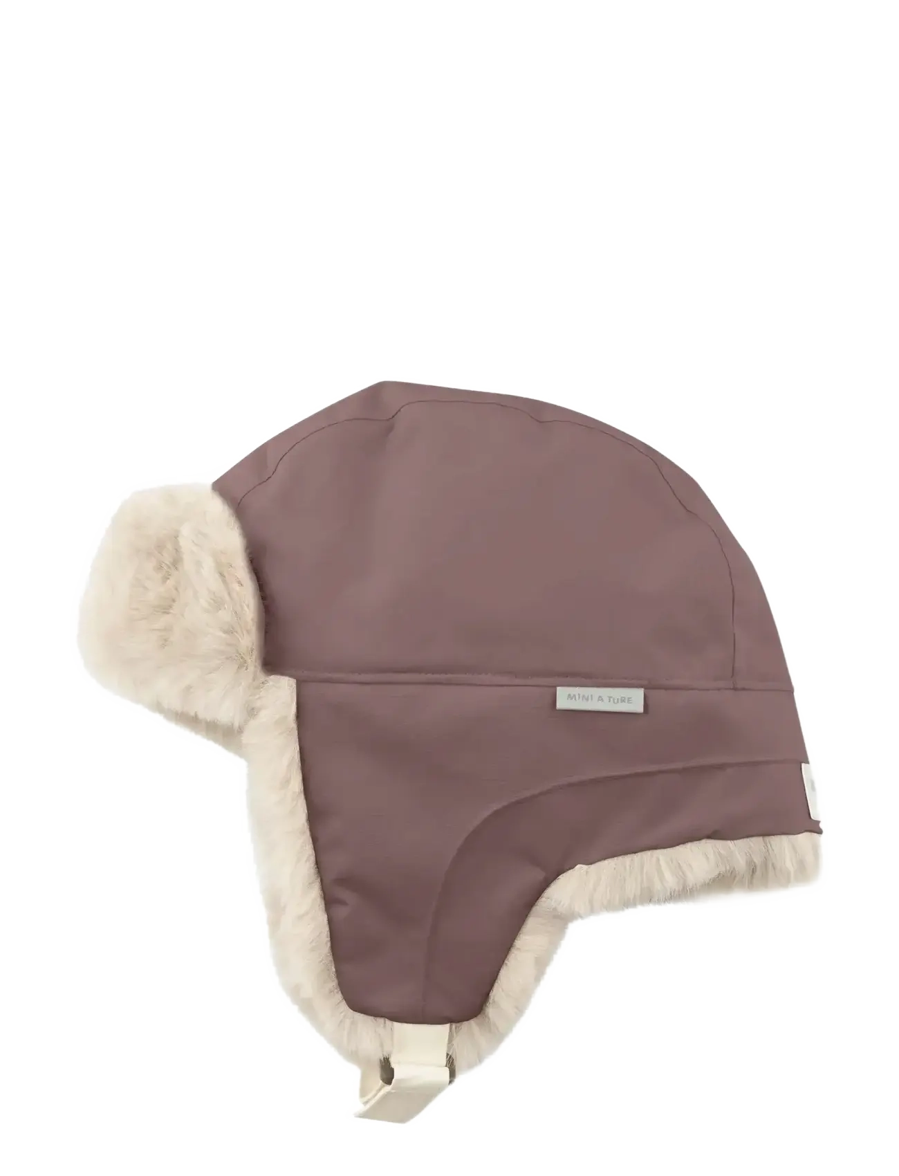 MINI A TURE - MATCRISTER teddy lined winter hood - vinterhuer - peppercorn plum - 2