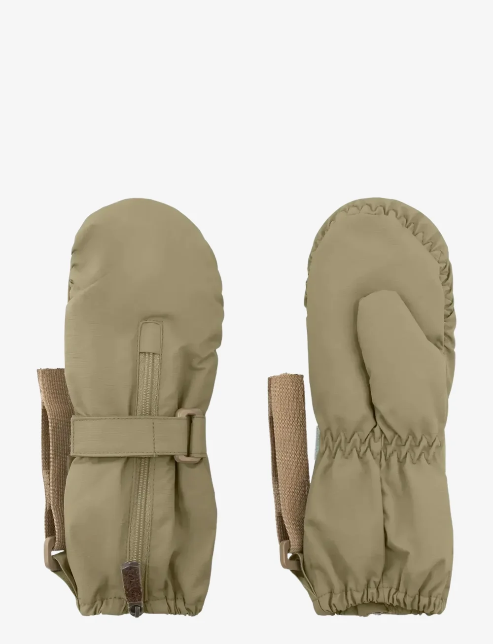 MINI A TURE - MATCESAR fleece lined mittens - vantar - aloe green - 0