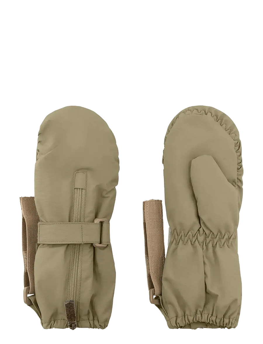MINI A TURE - MATCESAR fleece lined mittens - pirštinės - aloe green - 0