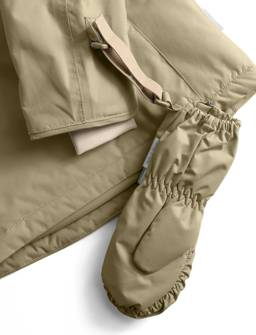 MINI A TURE - MATCESAR fleece lined mittens - vantar - aloe green - 1