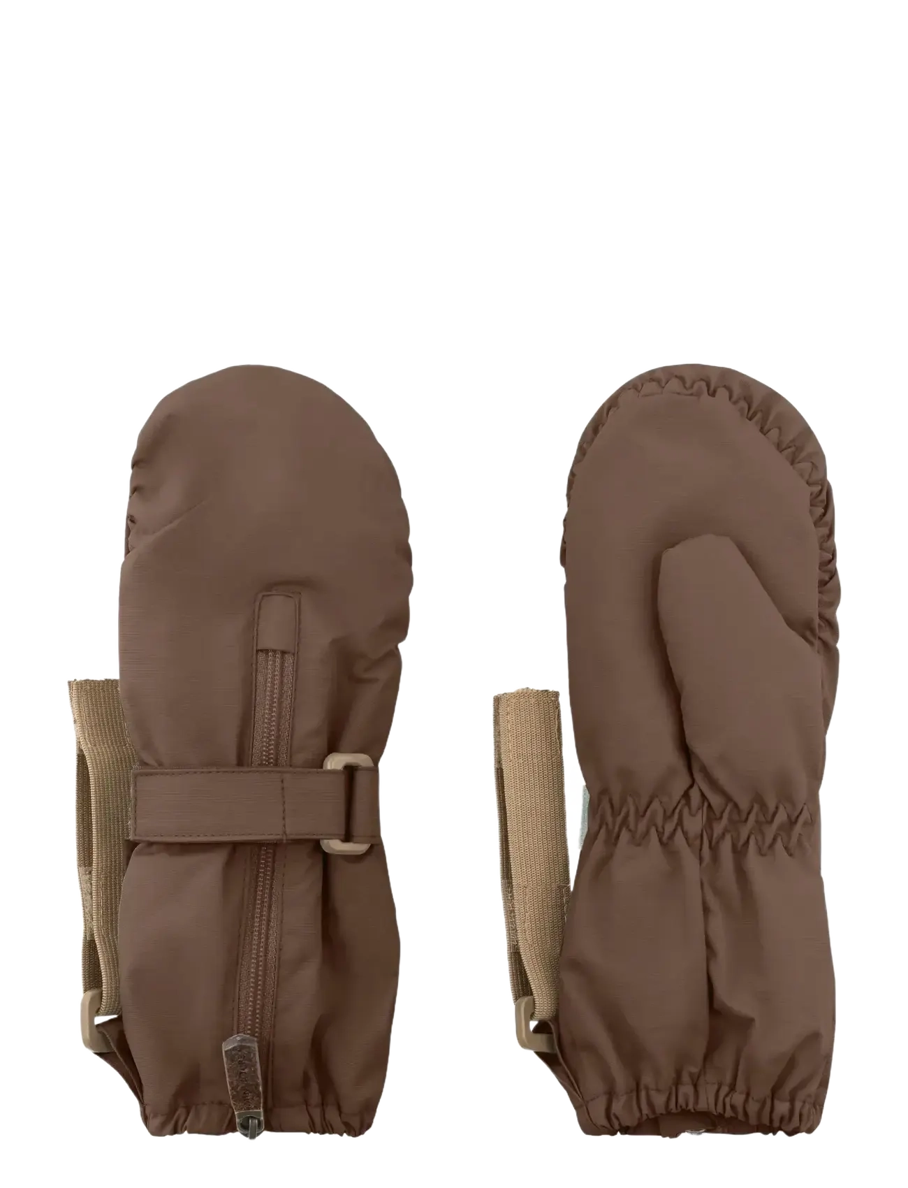 MINI A TURE MATCESAR fleece lined mittens - Mini A Ture - CHESTNUT BROWN / brown